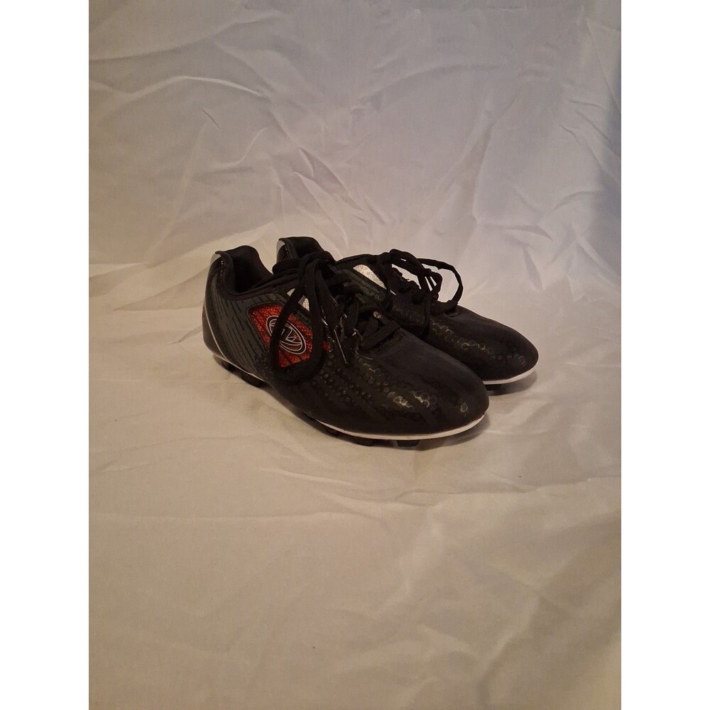 Athletic Works Boys Unisex Cleats Youth Soccer Shoes Size 2 Color Black